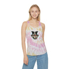 Tie Dye Border Collie Dog Lover Racerback Tank Top | Summer Top, Pet Owner Gift, Festival Wear, Cute Shirt, Beach Outfit