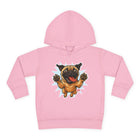 Adorable Toddler Fleece Hoodie with Playful Pug Design, Kids Pullover, Cute Dog Sweater, Pet Lover Gift, Cozy Toddler Apparel
