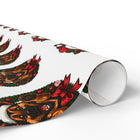 Festive German Shepherd Puppy Wrapping Papers for Special Occasions, Holiday Gift Wrap, GSD Lover Gift Wrap, Christmas Wrapping Paper