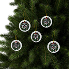 Festive Boston Terrier Dog Ceramic Ornaments - Holiday Decorations, Pet Lover Gift, Personalized Tree Hangings, Christmas Cheer