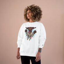 Load image into Gallery viewer, Champion Sweatshirt - Playful Jumping German Shorthaired Pointer Graphic GSP Premium Crewneck