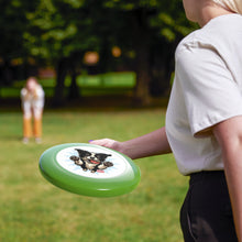Load image into Gallery viewer, Happy Border Collie Illustration Frisbee | Dog Throwing Disc