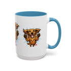 Happy Dachshund Jumping Mug | Accent Coffee Mug, 11oz 15oz