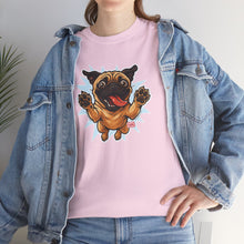 Load image into Gallery viewer, Playful Pug Unisex Tee - Fun Pet Lover T-Shirt, Gift for Dog Owners, Casual Attire, Animal Enthusiast Apparel, Cute Graphic Tee