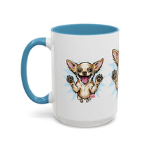 Load image into Gallery viewer, Chihuahua Happy Pup Accent Coffee Mug – Cute Dog Lover Gift (11/15oz)