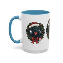 Load image into Gallery viewer, Christmas Black Labrador Dog Coffee Mug, Holiday Mug, Pet Lover Gift, Festive Black Mug, Dog-Themed Drinkware