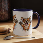 Corgi Coffee Mug - Cute Happy Corgi Accent Mug (11oz)