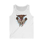 Dog Jumping Graphic Tank Top — Playful Pointer Design for GSP Dog Lovers