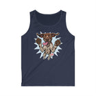 Dog Jumping Graphic Tank Top — Playful Pointer Design for GSP Dog Lovers