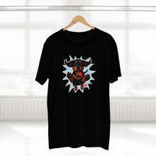 Load image into Gallery viewer, Playful Excited Dachshund Dog Leaping to Greet You - 100% Combed Cotton T-Shirt