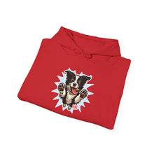 Load image into Gallery viewer, Cozy Border Collie Dog Lover's Hoodie, Unisex Heavy Blend Sweatshirt, Cute Pet Gift, Men's Hoodie
