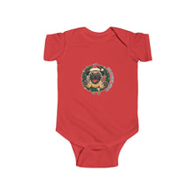 Load image into Gallery viewer, Cute Christmas Pug Baby Bodysuit, Infant Holiday Outfit, Newborn Christmas Apparel, Baby Shower Gift, Adorable Christmas Onesie, First Christmas