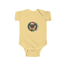 Load image into Gallery viewer, Cute Christmas Pug Baby Bodysuit, Infant Holiday Outfit, Newborn Christmas Apparel, Baby Shower Gift, Adorable Christmas Onesie, First Christmas