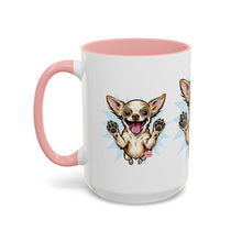Load image into Gallery viewer, Chihuahua Happy Pup Accent Coffee Mug – Cute Dog Lover Gift (11/15oz)