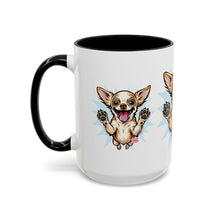 Load image into Gallery viewer, Chihuahua Happy Pup Accent Coffee Mug – Cute Dog Lover Gift (11/15oz)