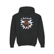 Load image into Gallery viewer, Youth Hoodie with Playful Dachshund Dog Design, Cozy Sweatshirt for Animal Lovers, Fun Pet Apparel, Gift for Kids, Perfect for Casual Wear