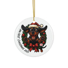 Personalized  Dachshund Dog Christmas Ornaments, Festive Pet Decor, Holiday Keepsakes, Gift for Dog Lovers, My First Christmas 2025