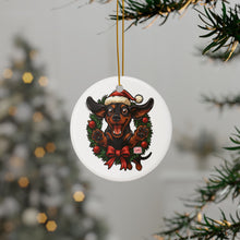 Load image into Gallery viewer, Festive Dog Ornaments, Cute Dachshund Holiday Decor, Christmas Tree Hanging, Gift for Dog Lovers, Pet Family Decor