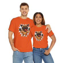 Load image into Gallery viewer, Playful Pug Unisex Tee - Fun Pet Lover T-Shirt, Gift for Dog Owners, Casual Attire, Animal Enthusiast Apparel, Cute Graphic Tee