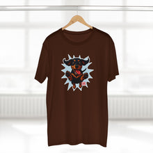 Load image into Gallery viewer, Playful Excited Dachshund Dog Leaping to Greet You - 100% Combed Cotton T-Shirt