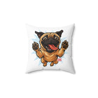Pug Lover Throw Pillow, Cute Home Decor,  Pug Puppy Lover Gift, Pet Decoration, Fun Accent Pillow, Happy Pet Gift