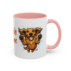 Doxie Mom Mug | Accent Coffee Mug 11oz, Dachshund Mom Ceramic
