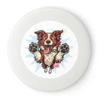 Happy Border Collie Catch Illustration Frisbee | Dog Disc, Outdoor Play