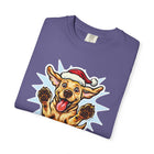Christmas Yellow Labrador Retriever Dog T-shirt, Unisex Holiday Tee, Pet Lover Gift, Festive Animal Shirt, Funny Canine Apparel