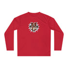 Red and White Border Collie Illustration Long Sleeve Shirt | Dog Art