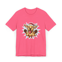 Load image into Gallery viewer, Funny Yellow Labrador Retriever Dog Christmas T-Shirt, Unisex Holiday Tee, Cute Pet Shirt, Dog Lover Gift, Santa Dog Design, Festive Apparel