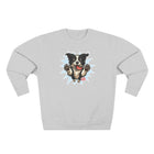 Playful Border Collie Puppy Unisex Sweatshirt, Pet Lover Gift, Cozy Apparel, Dog-Themed Fashion, Cute Dog Crewneck
