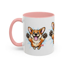 Load image into Gallery viewer, Corgi Coffee Mug - Cute Happy Corgi Accent Mug (11oz)