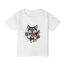 Load image into Gallery viewer, Playful Husky Toddler T-Shirt | Cute Dog Tee for Kids | Fun Gift Idea | Pet Lover's Apparel | Birthday Gift | Everyday Wear