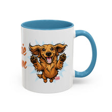Load image into Gallery viewer, Doxie Mom Mug | Accent Coffee Mug 11oz, Dachshund Mom Ceramic