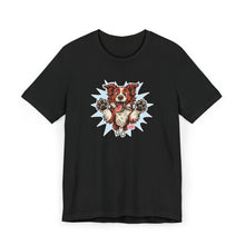 Load image into Gallery viewer, Fun Red and White Border Collie Dog Lover T-Shirt, Cute Pet Tee, Animal Lover Gift, Birthday Present for Dog Moms/Dads