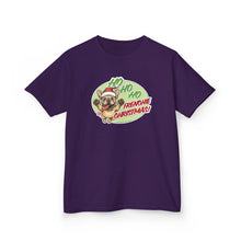 Load image into Gallery viewer, Christmas Frenchie Christmas Kids Tee - Ho Ho Ho, Holiday T-Shirt, Gift for Boys/Girls, Cute Festive Outfits, Winter Wear, Youth Apparel