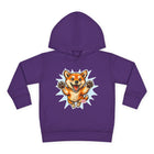 Toddler Hoodie — Playful Jumping Shiba Inu Puppy
