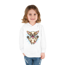 Load image into Gallery viewer, Happy Jumping Chihuahua Toddler Hoodie | Cute Dog Paw Print Design