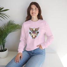Load image into Gallery viewer, Chihuahua Splash Crewneck Sweatshirt  Cute Jumping Puppy Graphic