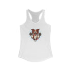 Women's Ideal Racerback Tank featuring the OMG You're Home Red and White Border Collie
