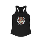 Women's Ideal Racerback Tank featuring the OMG You're Home Red and White Border Collie