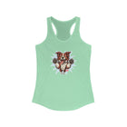 Women's Ideal Racerback Tank featuring the OMG You're Home Red and White Border Collie
