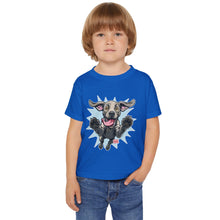 Load image into Gallery viewer, Happy Jumping Weimaraner Dog Toddler T-shirt | Playful Puppy Illustration