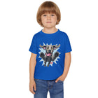 Happy Jumping Weimaraner Dog Toddler T-shirt | Playful Puppy Illustration