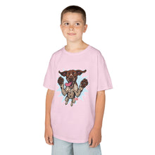 Load image into Gallery viewer, Playful German Shorthaired Pointer Dog Graphic Kids Tee