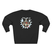 Load image into Gallery viewer, Playful Border Collie Puppy Unisex Sweatshirt, Pet Lover Gift, Cozy Apparel, Dog-Themed Fashion, Cute Dog Crewneck