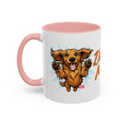 Doxie Mom Mug | Accent Coffee Mug 11oz, Dachshund Mom Ceramic