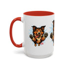Playful Collie Puppy Accent Coffee Mug - Perfect Gift for Dog Lovers, Pet Owners, Animal Enthusiasts, Birthday, Holidays