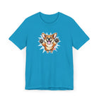 Happy Corgi Jumping T-Shirt | Cute Dog Illustration