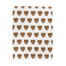 Load image into Gallery viewer, Leaping Longhaired Dachshund Velveteen Plush Blanket Doxie Welcome Home